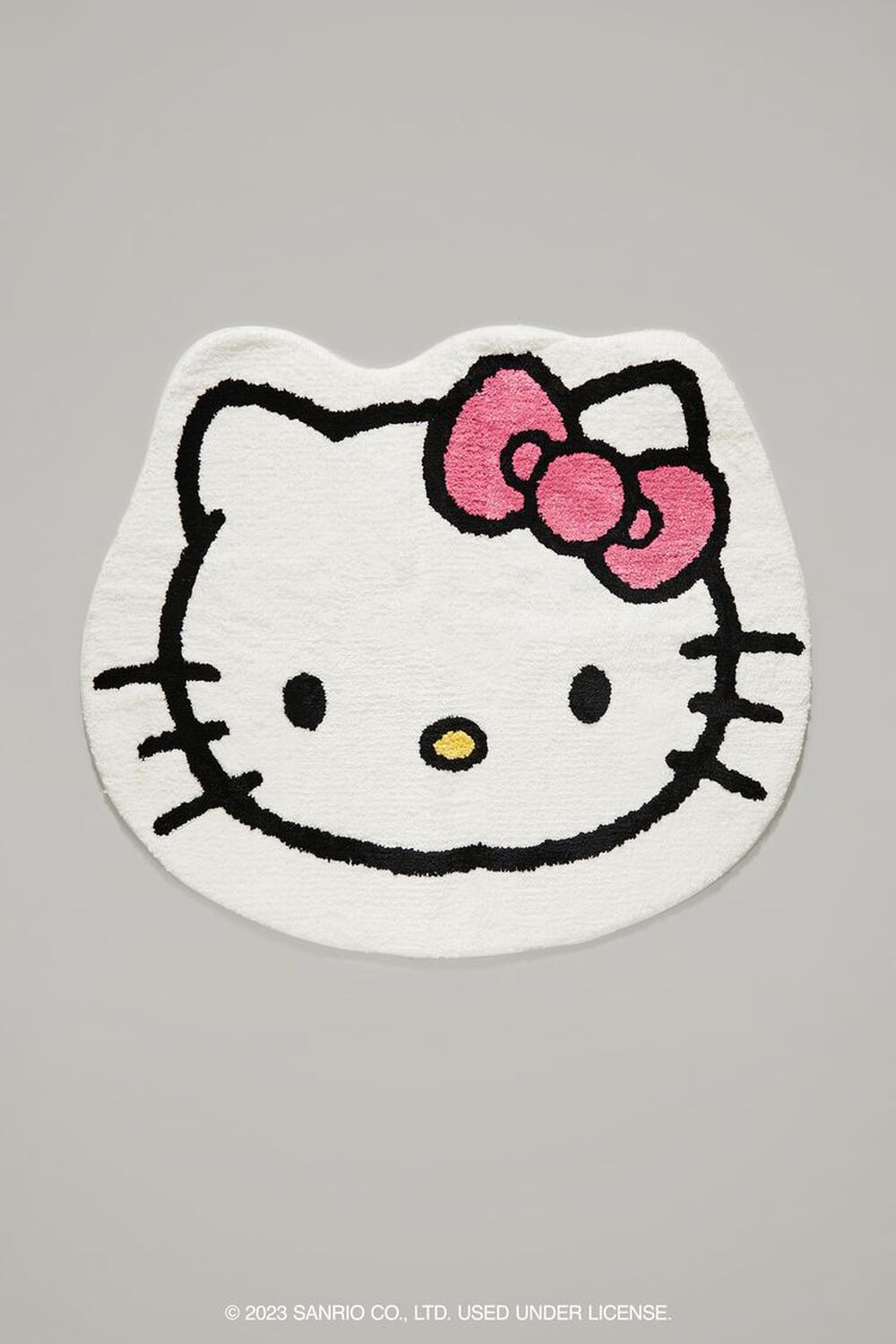 WHITE/MULTI Plush Hello Kitty Rug, image 1