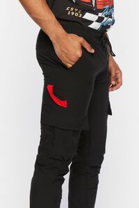 BLACK Drawstring Utility Pants, image 5