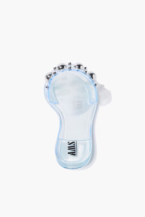 CLEAR Studded Jelly Sandals, image 2