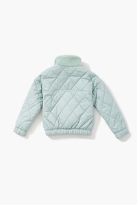 MINT Girls Quilted Faux Shearling Jacket (Kids), image 2