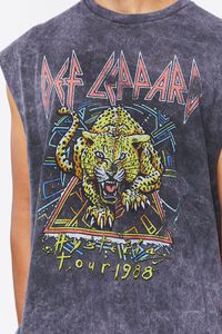 BLACK/MULTI Def Leppard Graphic Muscle Tee, image 5