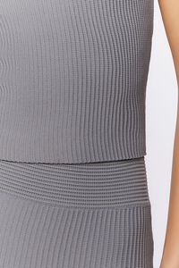 SILVER Sweater-Knit Midi Skirt, image 6