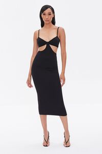 BLACK Cutout Cami Midi Dress, image 4