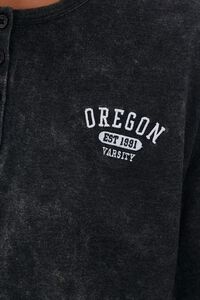 BLACK/MULTI Embroidered Oregon Tee, image 5
