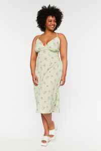 PISTACHIO/MULTI Plus Size Floral Cami Dress, image 6