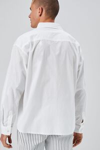WHITE Long-Sleeve Buttoned Shirt, image 3