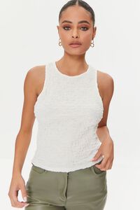 CREAM Crinkled Knit Tank Top, image 1