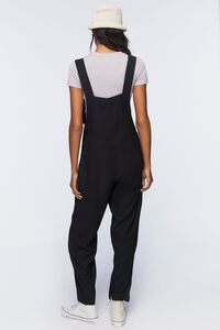 BLACK Knotted Twill Overalls, image 3