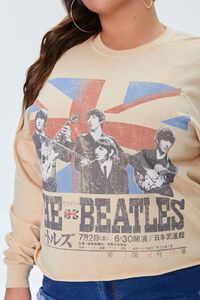 TAUPE/MULTI Plus Size The Beatles Graphic Tee, image 5