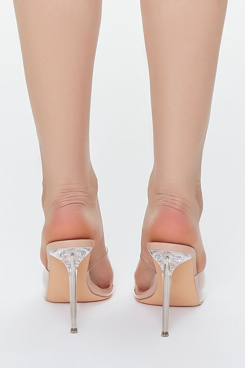 NUDE Open-Toe Lucite Stiletto Heels, image 3