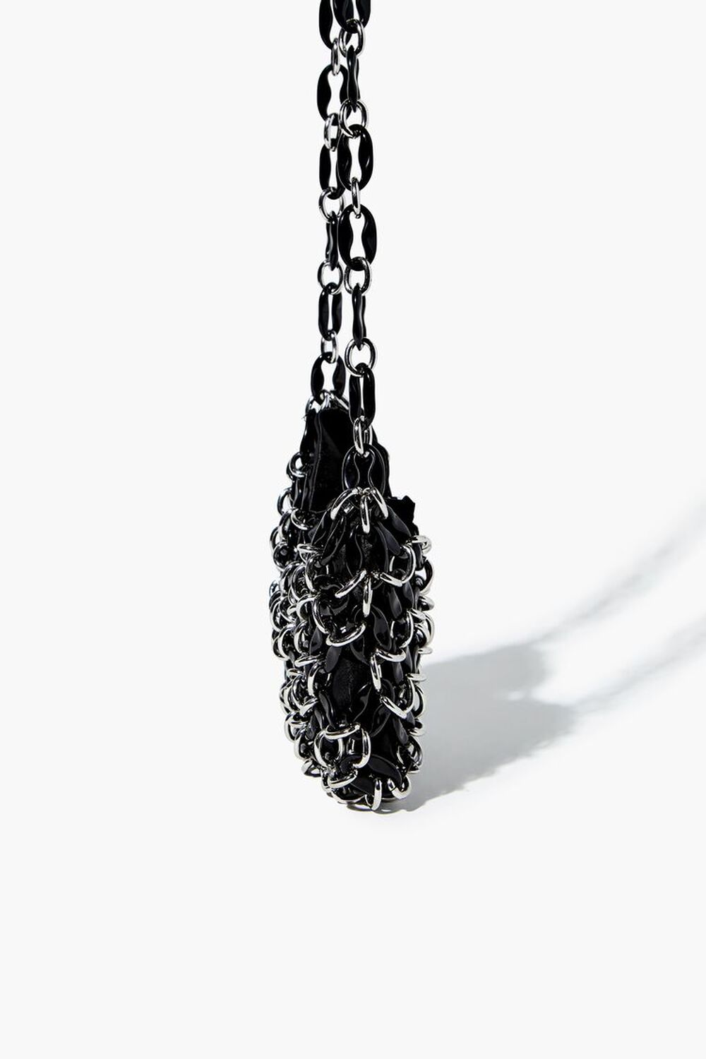 BLACK Interlocking Chain Shoulder Bag, image 2