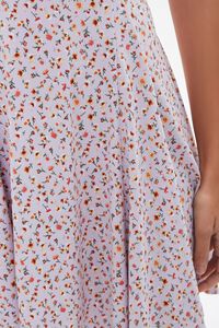 LAVENDER/MULTI Floral Print Mini Dress, image 5