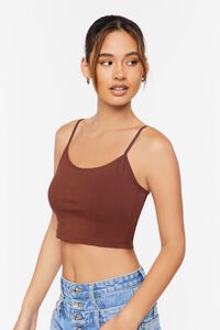 CHOCOLATE Cotton-Blend Cropped Cami, image 2