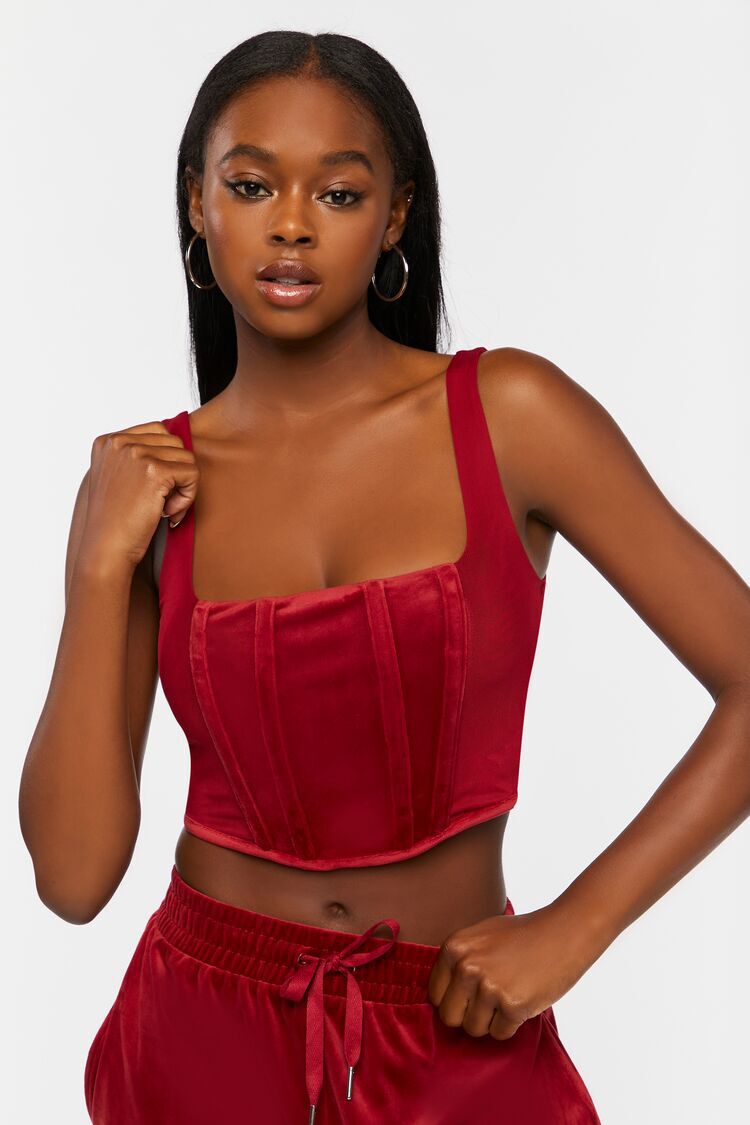 WOMEN FASHION Shirts & T-shirts Crop top Basic discount 63% Red S This is vives crop top 