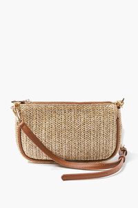 TAN/MULTI Basketwoven Shoulder Bag, image 3