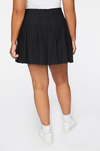 BLACK Plus Size Mini Tennis Skirt, image 4