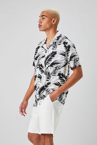 WHITE/MULTI Tropical Leaf Print Shirt, image 2