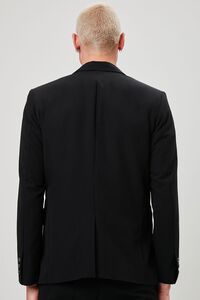 BLACK Notched Button-Front Blazer, image 3