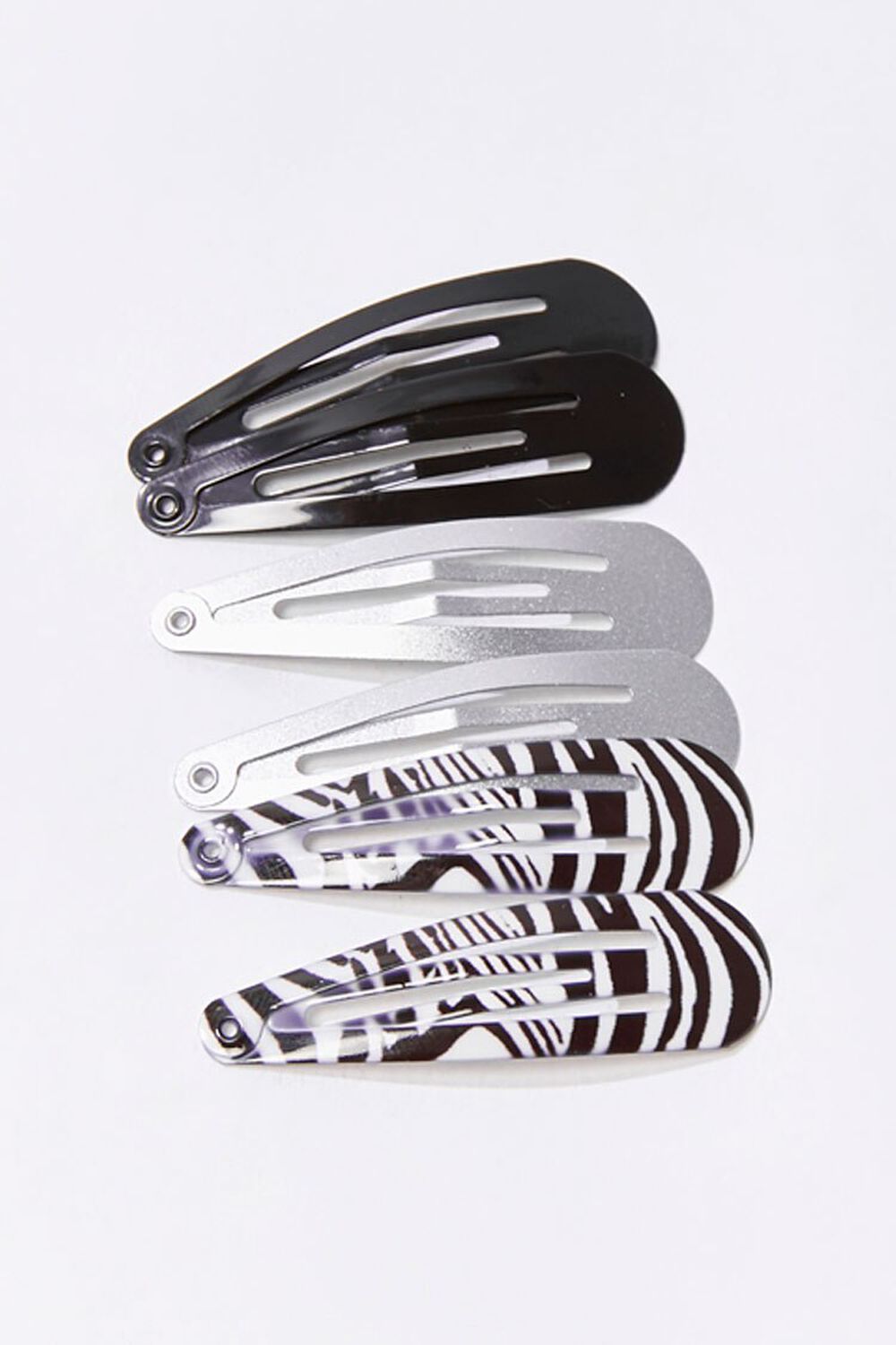 Zebra Snap Hair Clip Set, image 1
