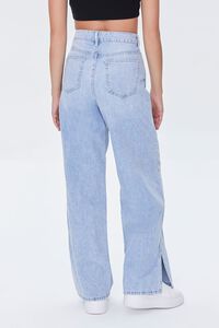 LIGHT DENIM Recycled Cotton Straight-Leg High-Rise Jeans, image 4