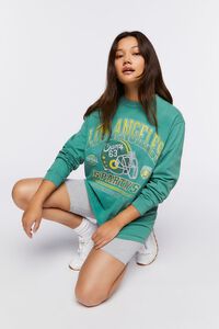 GREEN/MULTI Los Angeles Spartans Graphic Pullover, image 1
