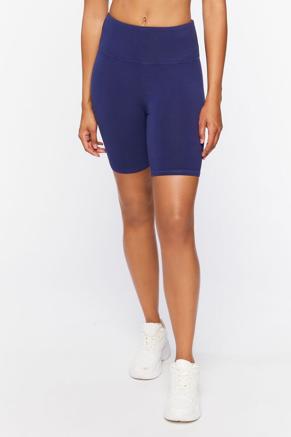 NAVY Active Cotton-Blend Biker Shorts, image 2