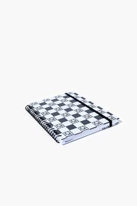 BLACK/WHITE Checkered Spiral Notebook, image 2