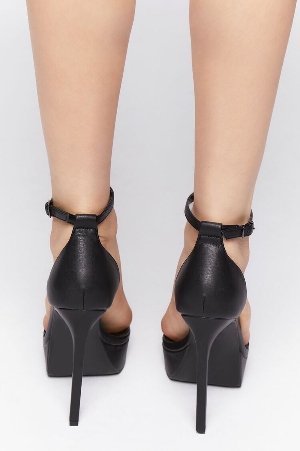 Open-Toe Platform Stiletto Heels