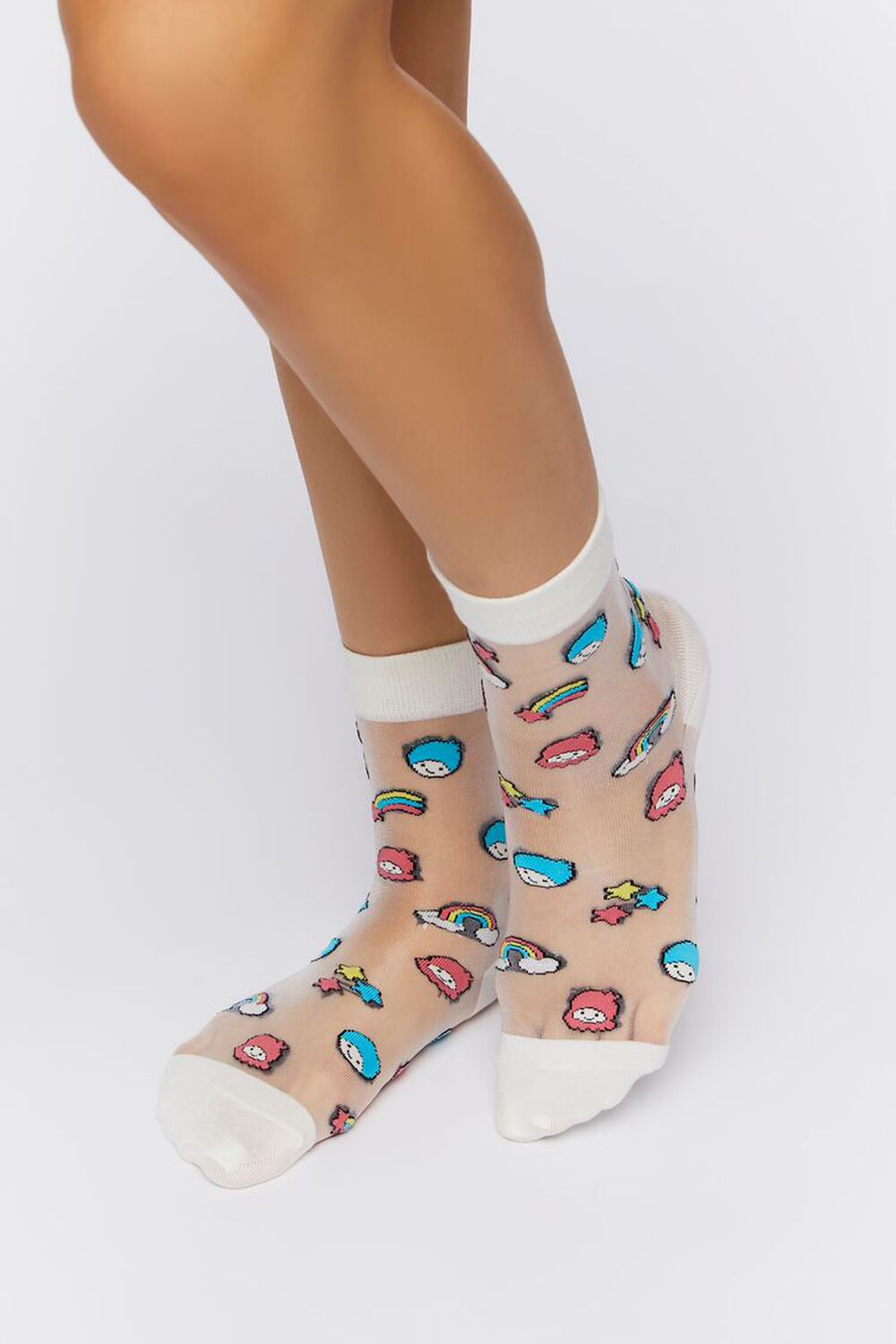 CREAM/MULTI Hello Kitty & Friends Little Twin Stars Socks, image 1