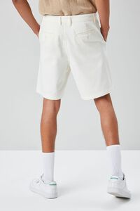 WHITE Pocket Vented-Hem Shorts, image 4