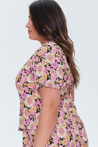 Plus Size Floral Print Shirt, image 2