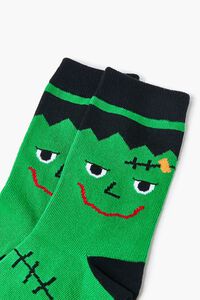 GREEN/MULTI Monster Crew Socks, image 3