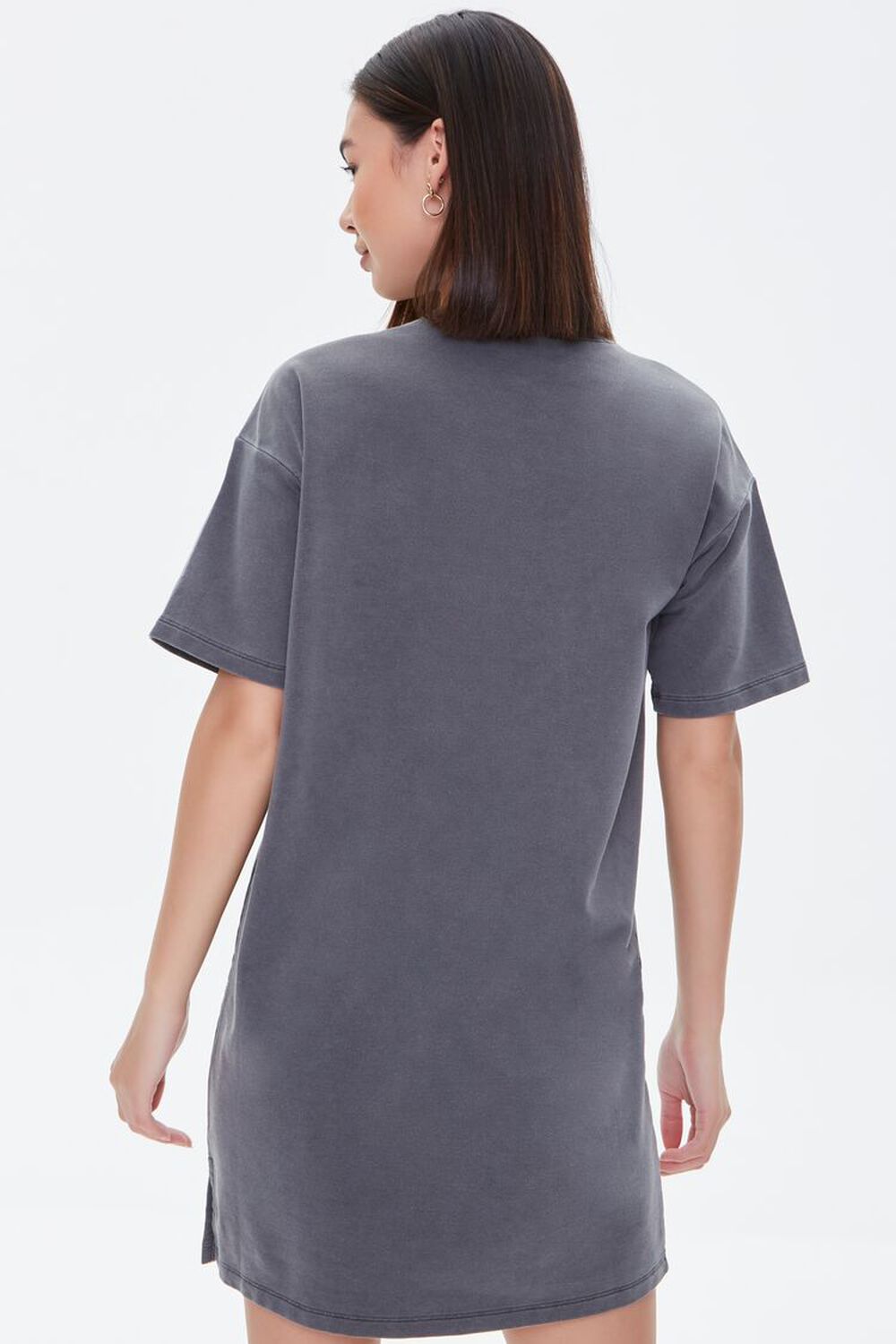 GREY Mineral Wash T-Shirt Dress, image 3