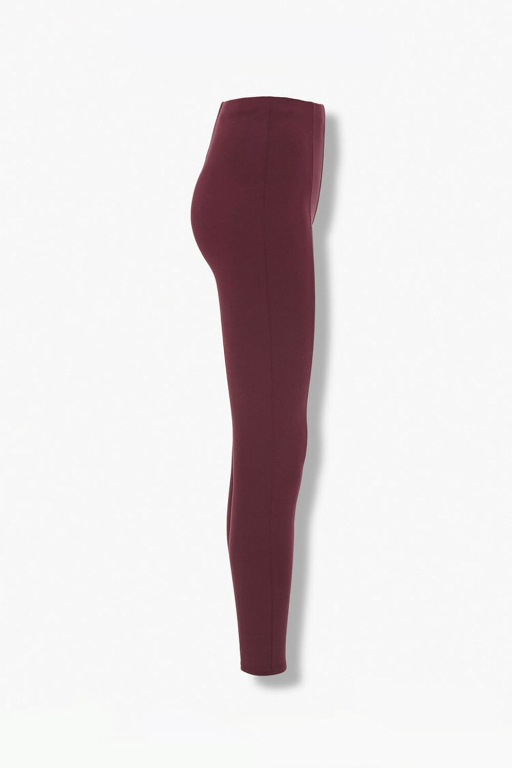 BURGUNDY Classic Thick Knit Leggings, image 2