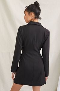 BLACK Tortoiseshell-Buttoned Blazer Dress, image 3