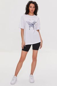 WHITE/MULTI Butterfly Lightening Graphic Tee, image 4