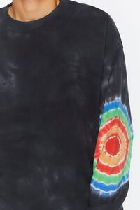 BLACK/MULTI Tie-Dye French Terry Pullover, image 5