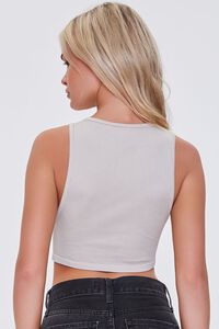 SANDSHELL Ribbed Knit Cropped Tank Top, image 3