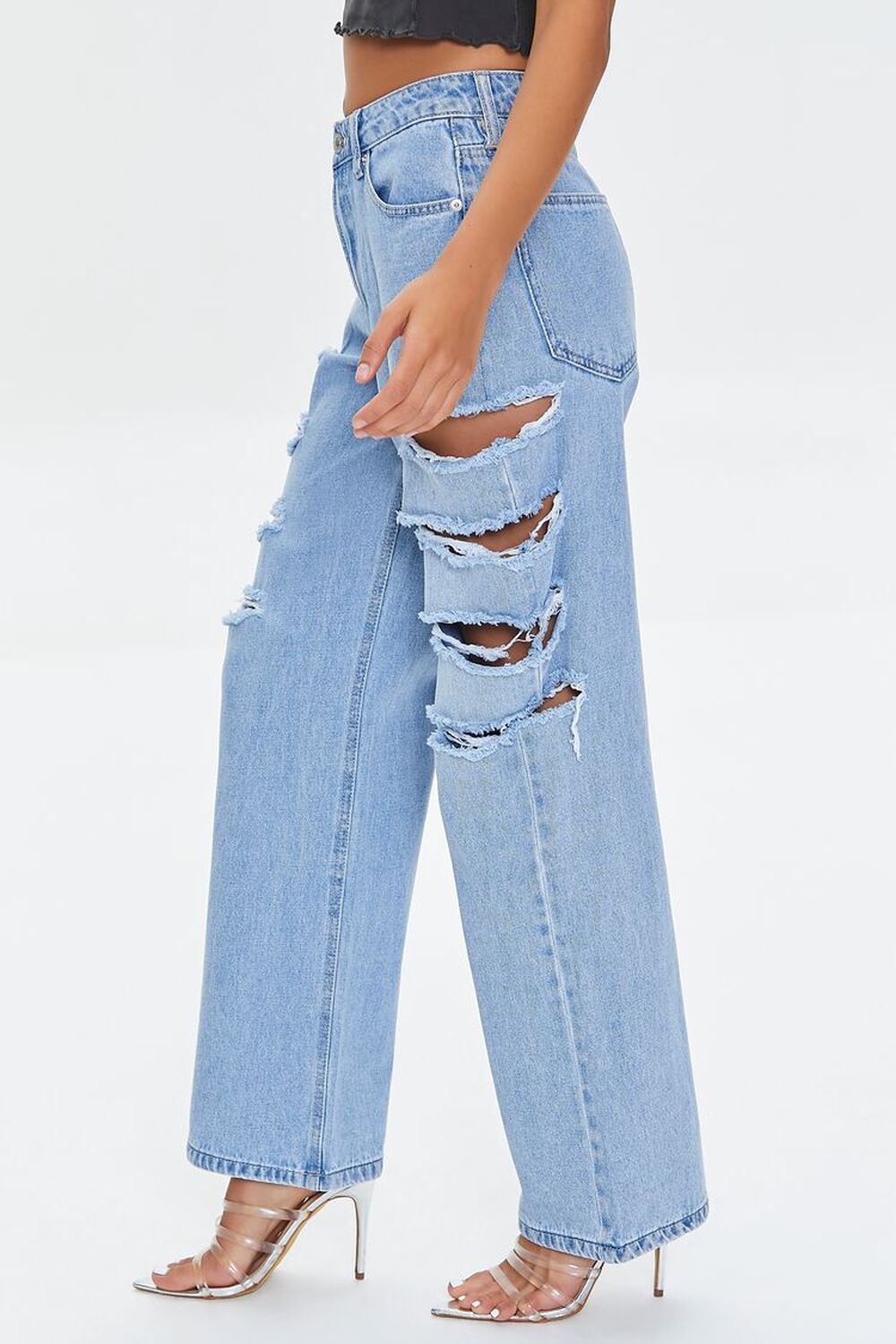 Premium Distressed 90s Fit Jeans, image 3