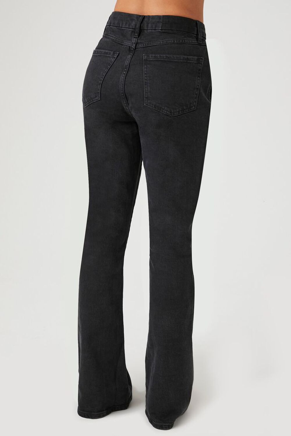 BLACK Curvy Mid-Rise Flare Jeans, image 3