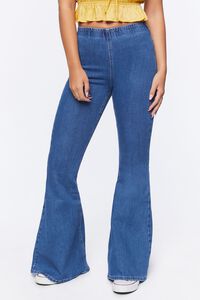 MEDIUM DENIM Premium Flare Jeans, image 2