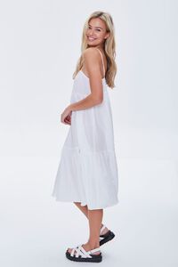 WHITE Textured Flounce Cami Dress, image 3