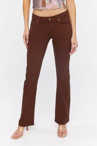 BROWN Low-Rise Bootcut Jeans, image 2