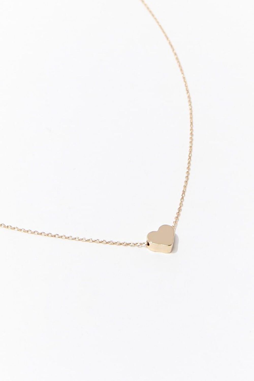 GOLD Heart Charm Necklace, image 1