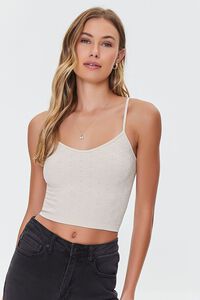 ASH BROWN Textured Cropped Cami, image 2