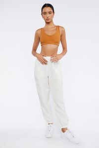 CAMEL Ribbed Cropped Tank Top, image 4