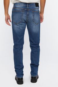 MEDIUM DENIM Distressed Slim-Fit Jeans, image 4