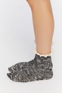 Lace-Trim Marled Crew Socks, image 3