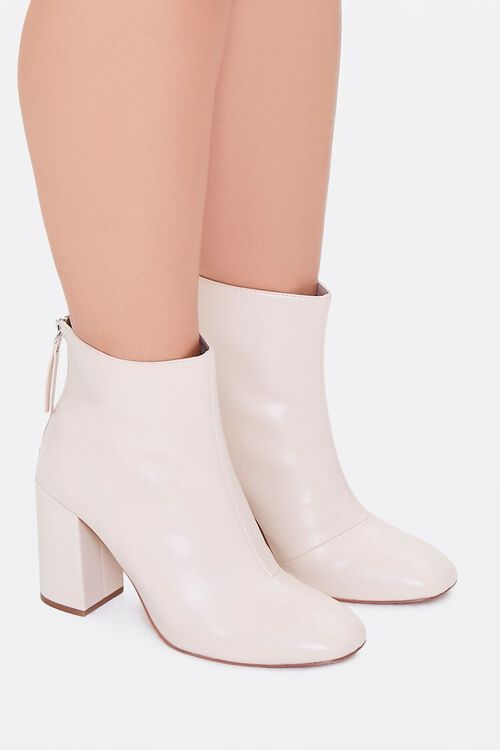 CREAM Faux Leather Booties (Wide), image 2