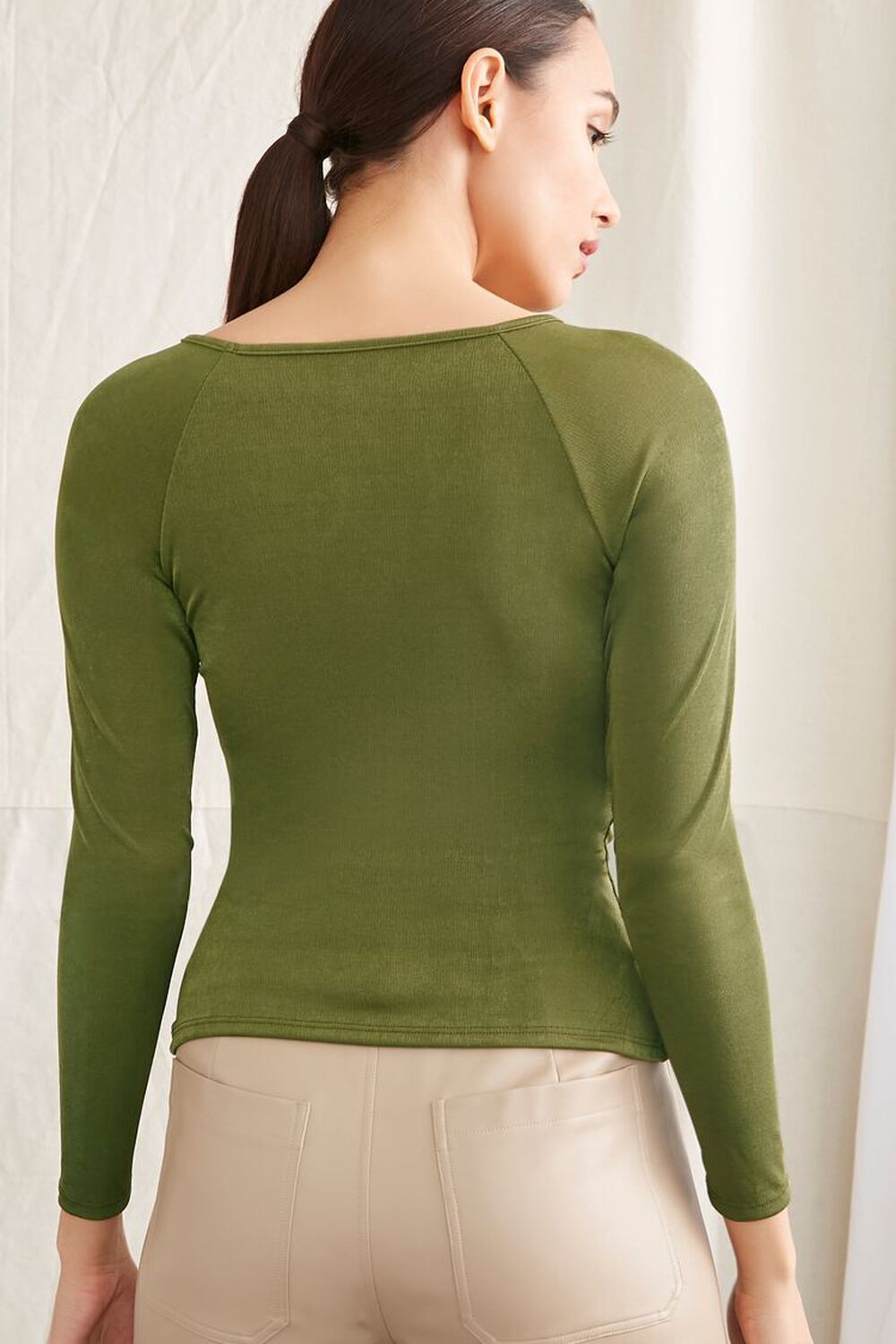 OLIVE Cutout Form-Fitting Top, image 3